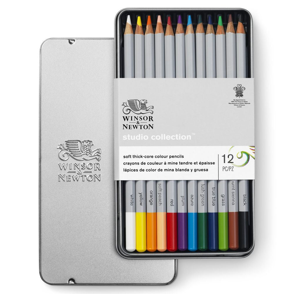 Lápis de Cor Winsor & Newton Studio Collection 12 Cores